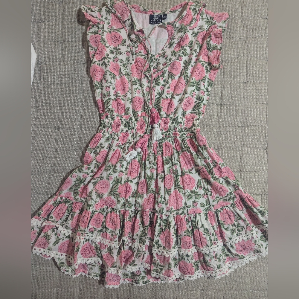 Madison Mathews Floral Dress